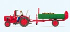 17940 Preiser Fahr tractor with dung spreader (ready-made model)
